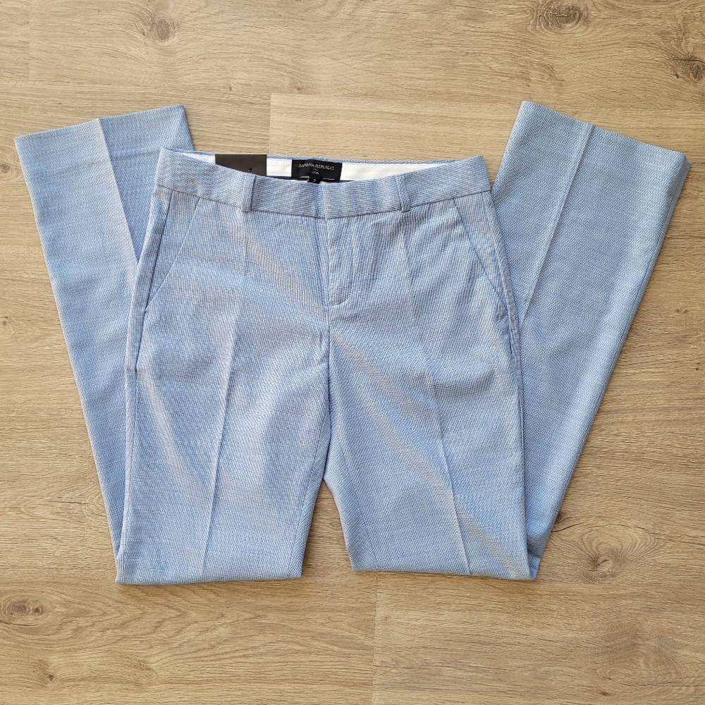 NWT Banana Republic Logan light blue dress pants Size 2